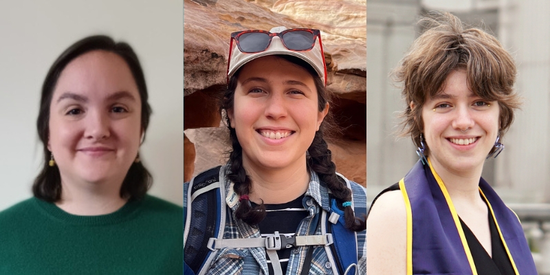 From left to right: Headshots of Grace Van Susteren, Ayça Ersoy, and Philippa Steinberg