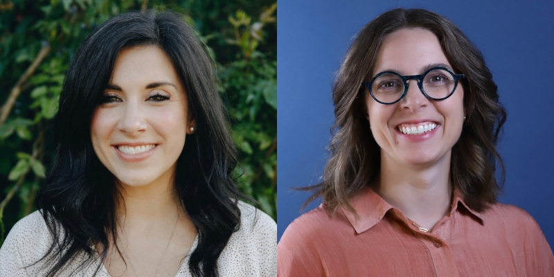 Headshots of Christina Hillsberg and Paige Browning