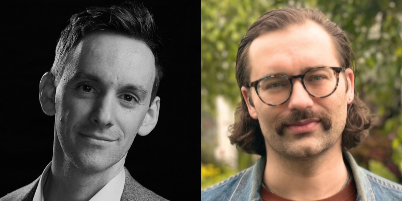 From left to right: Headshots of Derek Thompson and Clayton Aldern