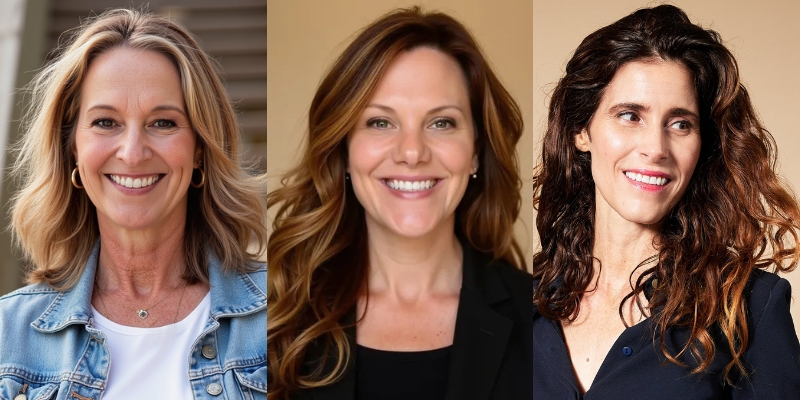From left to right: Headshots of Dr. Patricia Singh, Kelly McGinty, and April Pride