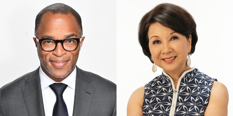 Headshots of Jonathan Capehart and Lori Matsukawa