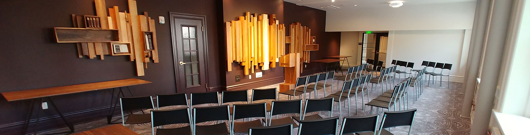 Panoramic photo of the Wyncote rental space