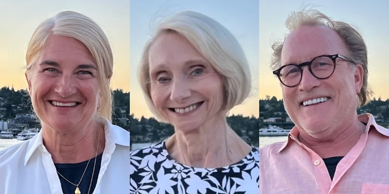 From left to right: Headshots of Wendy Norman, Kay Longhi, and Jeff Baker
