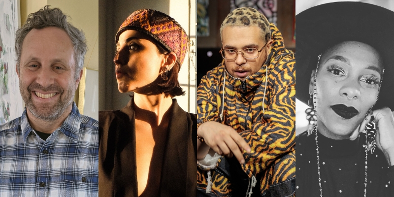 From left to right: Headshots of Matthew Offenbacher, Nakisa Dehpanah, Titus Ross, Imani Sims