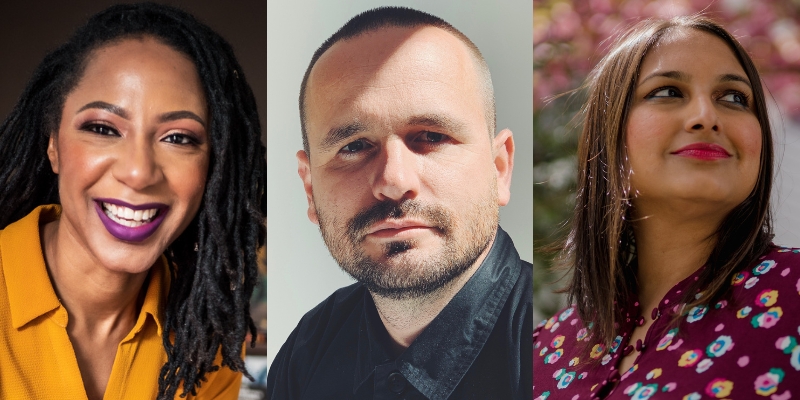 From left to right: Headshots of Lindsey T.H. Jackson, Joel Fariss, and Ruchika T. Malhotra