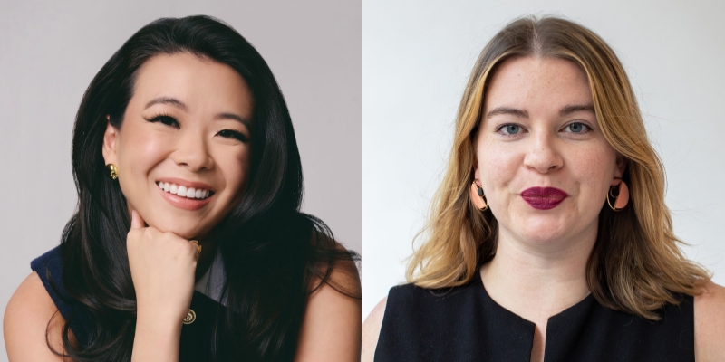 Headshots of Vivian Tu and Tori Dunlap