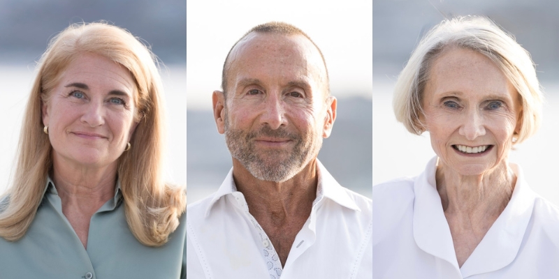 From left to right: Headshots of Wendy Norman, Robb Miller, and Kay Longhi
