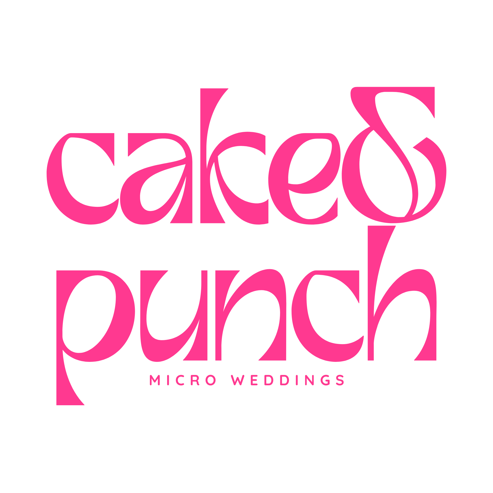 Pink Cake & Punch text logo