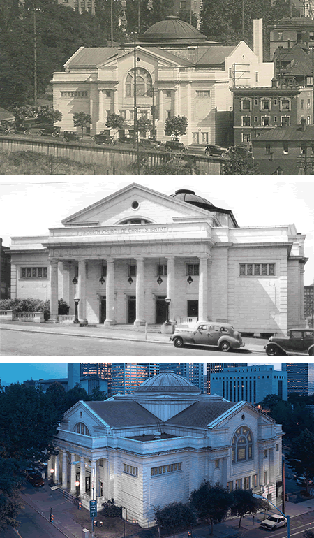 Group photo of the Town Hall staff standing against a white wall